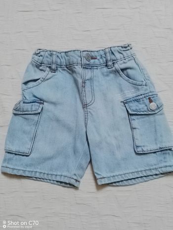 Zara short bermuda jean bleu clair 80 cm