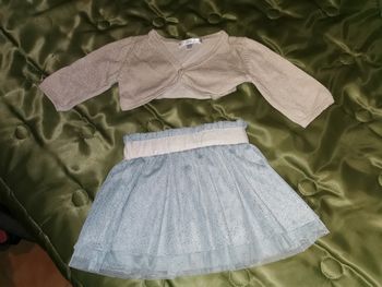 Ensemble scintillant jupe et gilet