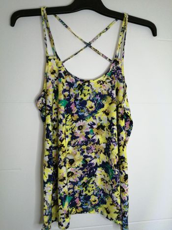 Débardeur fleuri femme T38 H&M