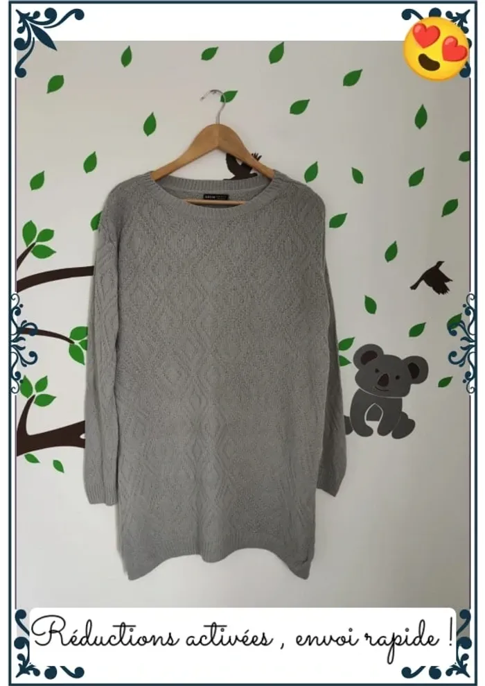 Robe pull grise M