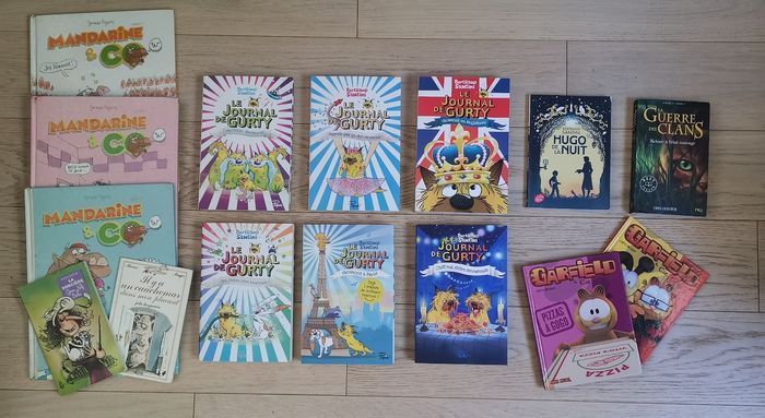 15 livres dont 6 Le journal de Gurty, La guerre des clans, Garfield - photo numéro 7