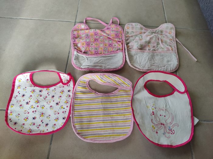 Lot de 5 bavoirs