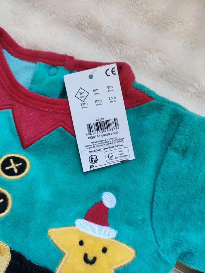 Pyjama lutin de Noël 3mois - photo numéro 9