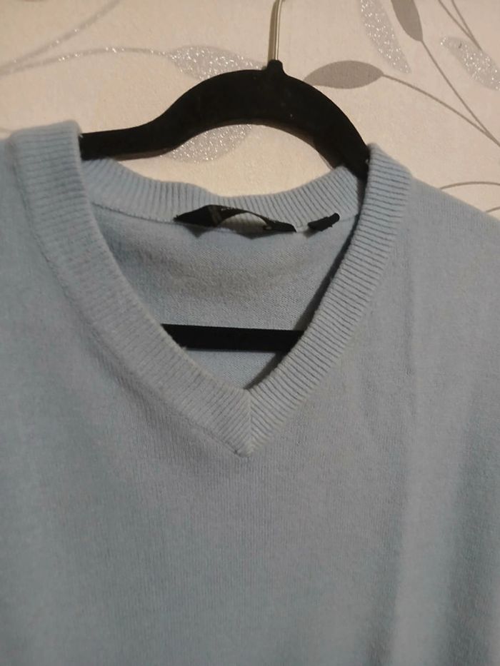 🍍 Pull bleu ciel Cutting Edge taille M - photo numéro 4