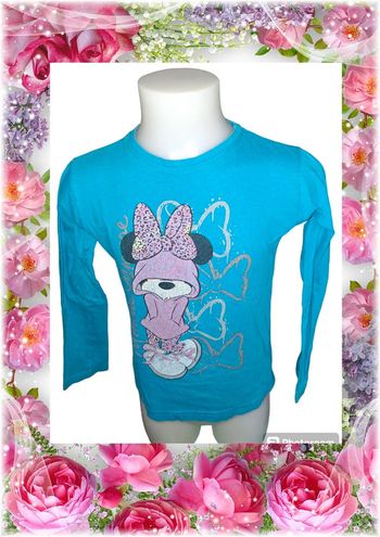 💫🌸 T-shirt imprimé manches longues pour fille 🌸💫