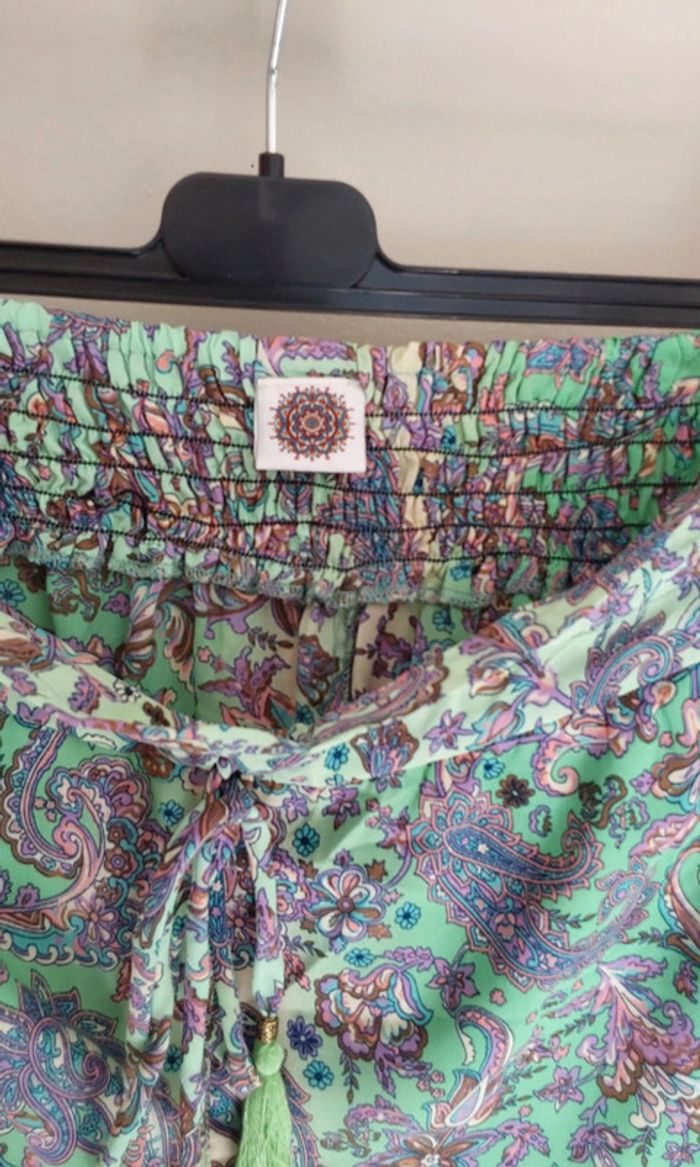 Sarouel neuf soie polyester hippie chic bohème T 36/38 - photo numéro 15