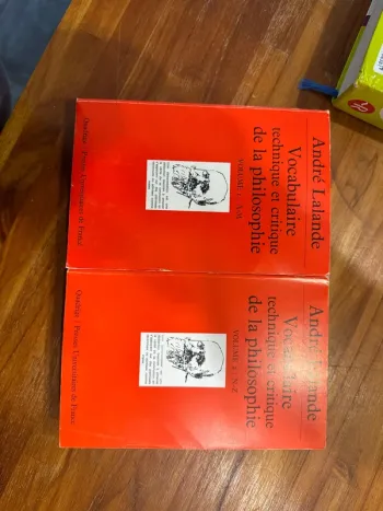 Lot de deux livres philosophie