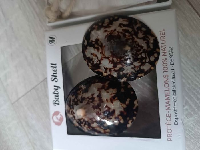 [TBE] Protège-mamelons Baby Shell taille M – Coquillages d’allaitement 100% naturel - photo numéro 2