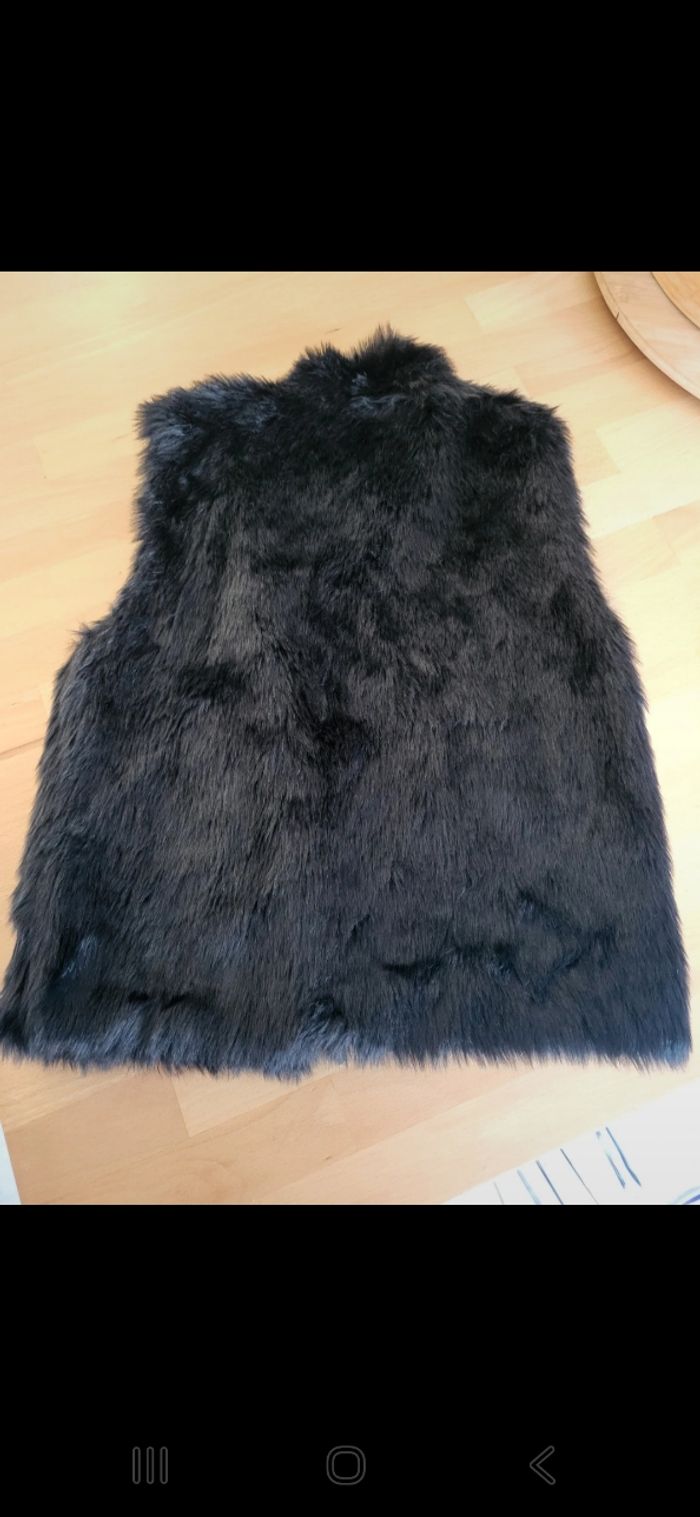 Gilet sans manche fausse fourrure - photo numéro 2