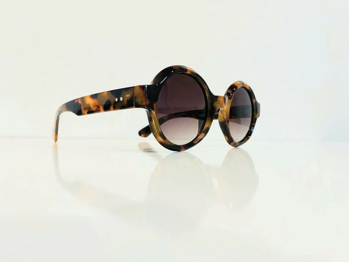 Lunette de soleil mixte ronde Polarisée marron léopard uvprotection catégorie 3 - photo numéro 4