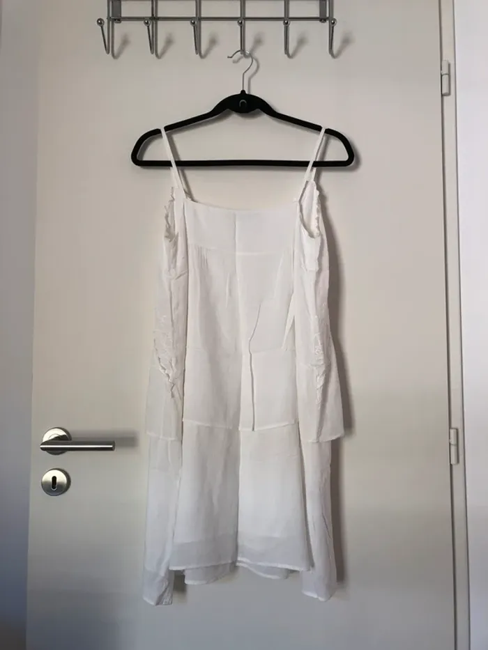 Robe à bretelles blanche Comptoirs des Cotonniers taille S 36 - photo numéro 10