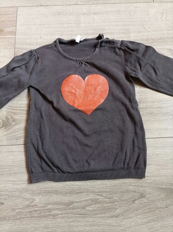 Pull coeur kid kanai 4 ans 