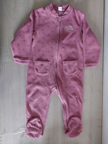 Grenouillère avec poches devant fille 23 mois 