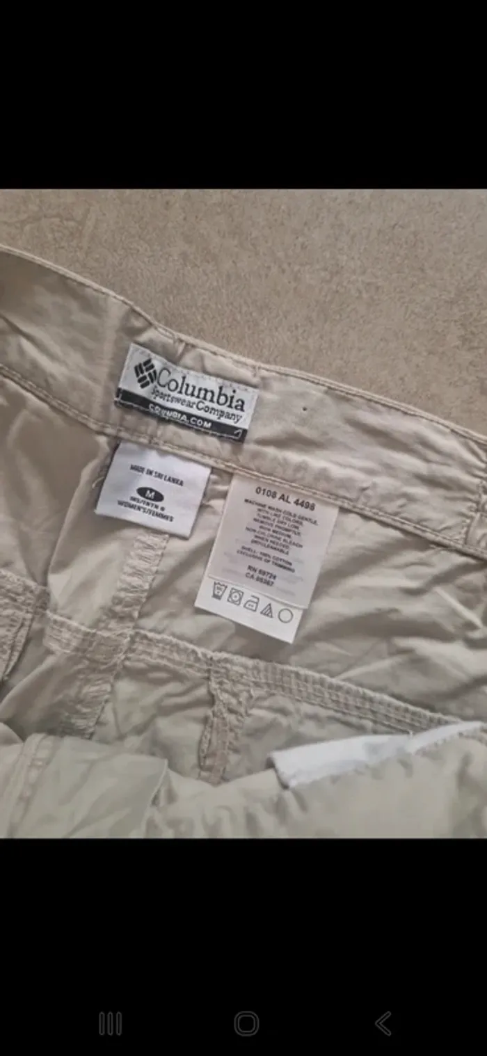 Short  randonnee cargo beige  Colombia vintage m - photo numéro 4