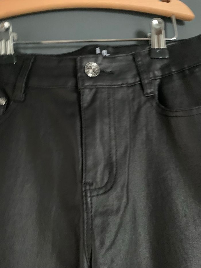 Pantalon simili noir taille 38 i dodo - photo numéro 2