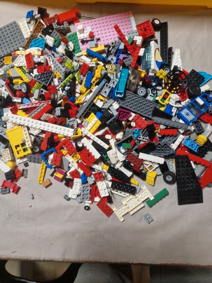 1kg lego vrac + personnages + boîte lego - photo numéro 3