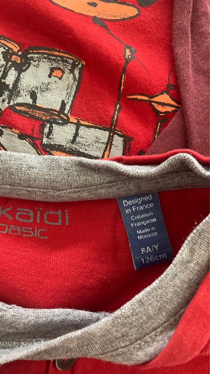 Lot ensemble vêtement garçon 8 ans pull sweat Marvel - photo numéro 7