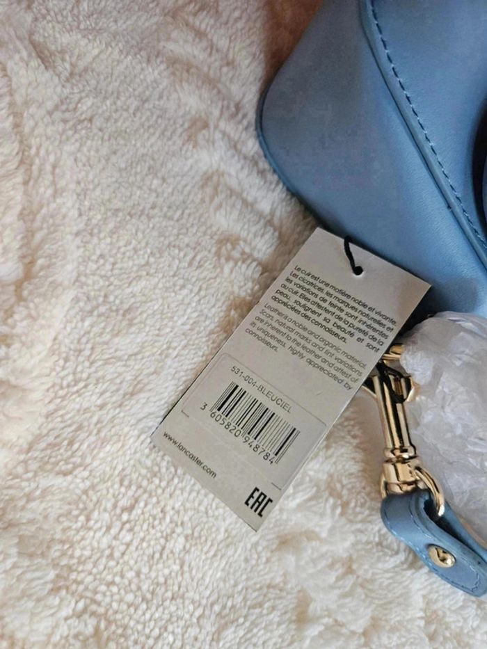 Sac à mains Lancaster bleu avec bandoulière - photo numéro 7