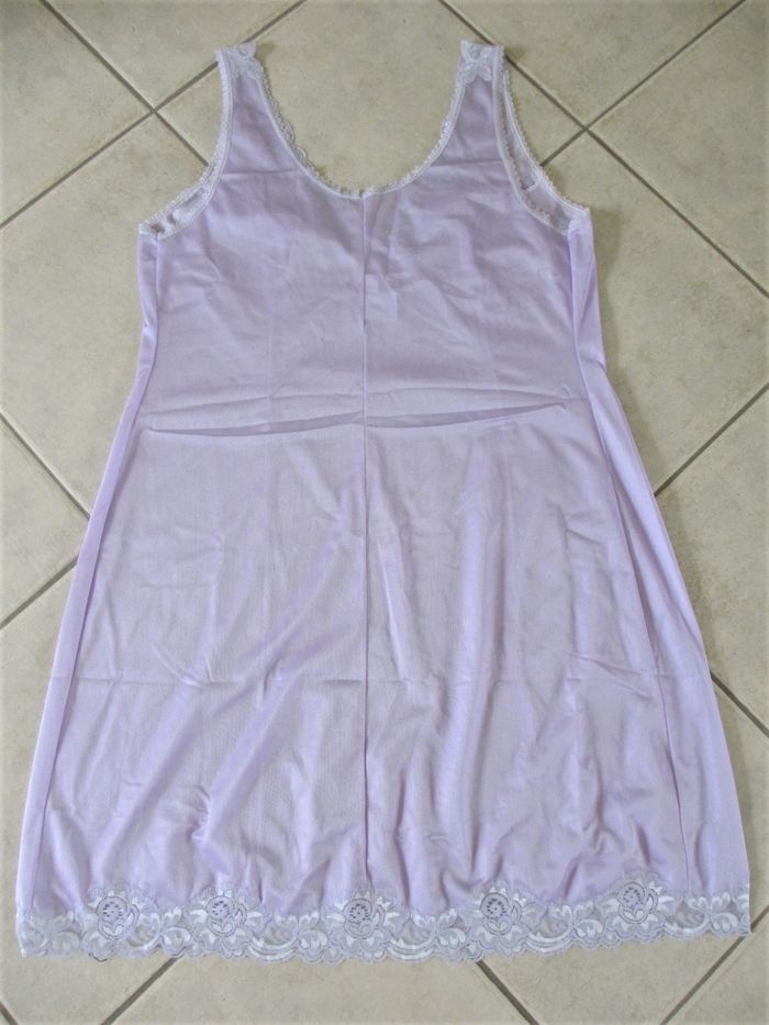Fond de robe / Combinaison antistatique lilas femme Damart – Taille L - photo numéro 4