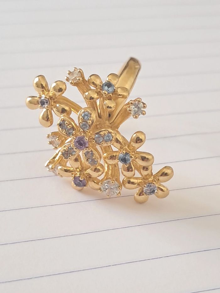 Spectaculaire et originale bague bouquet de fleurs - photo numéro 6