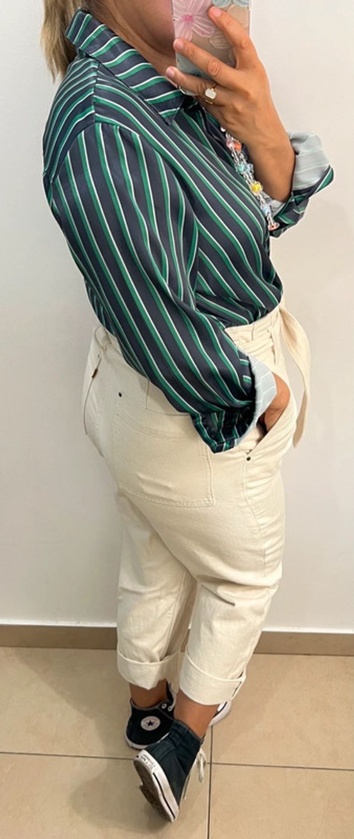 Chemise H&M À Rayures Taille 40 - photo numéro 6
