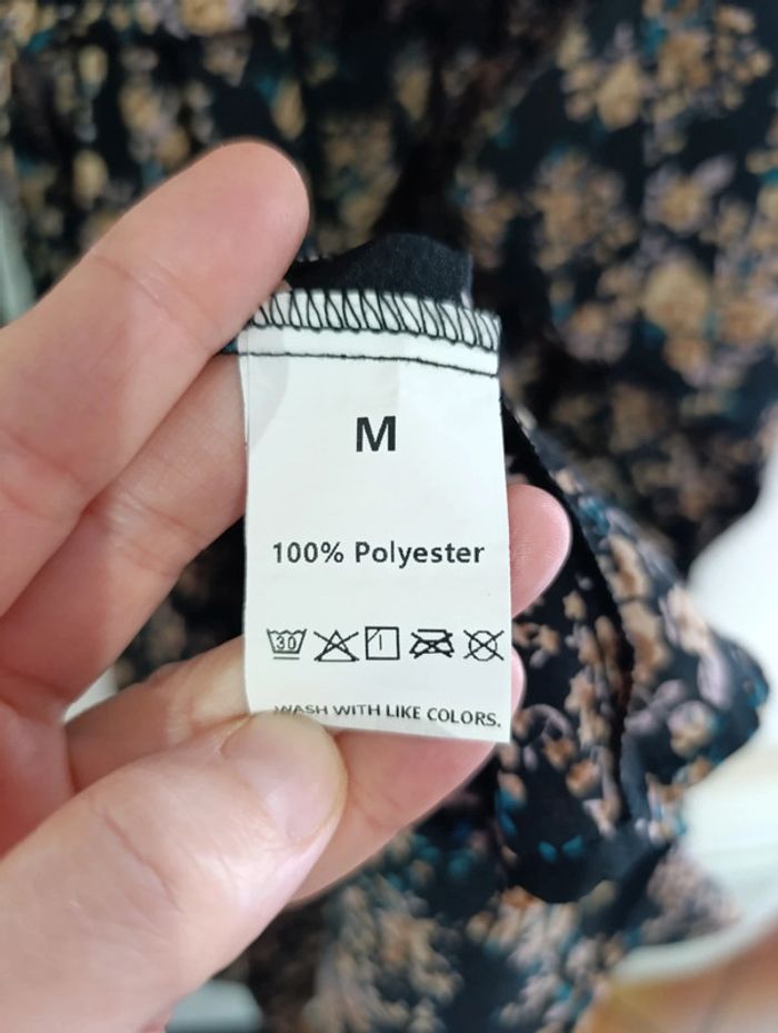 Robe longue noir à motifs taille M - photo numéro 8