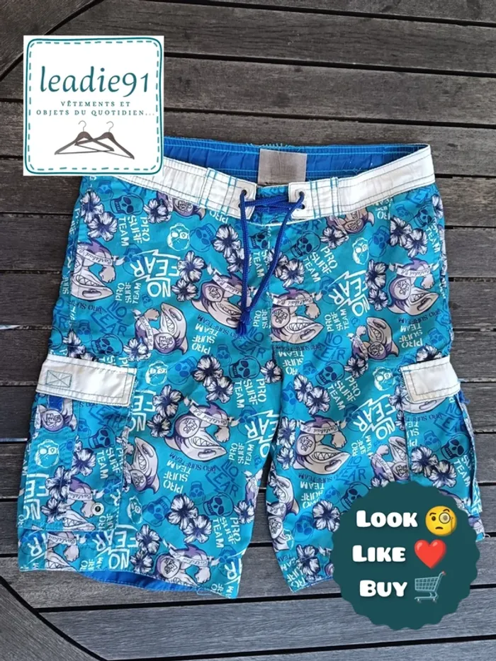 short de bain No Fear garçon 13 ans