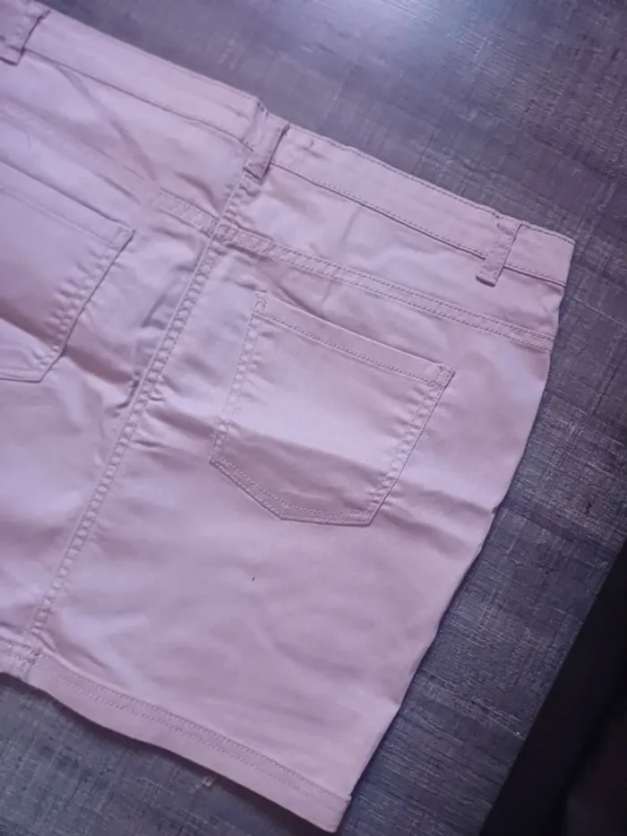 Mini jupe en jeans lilas taille 44 - photo numéro 4