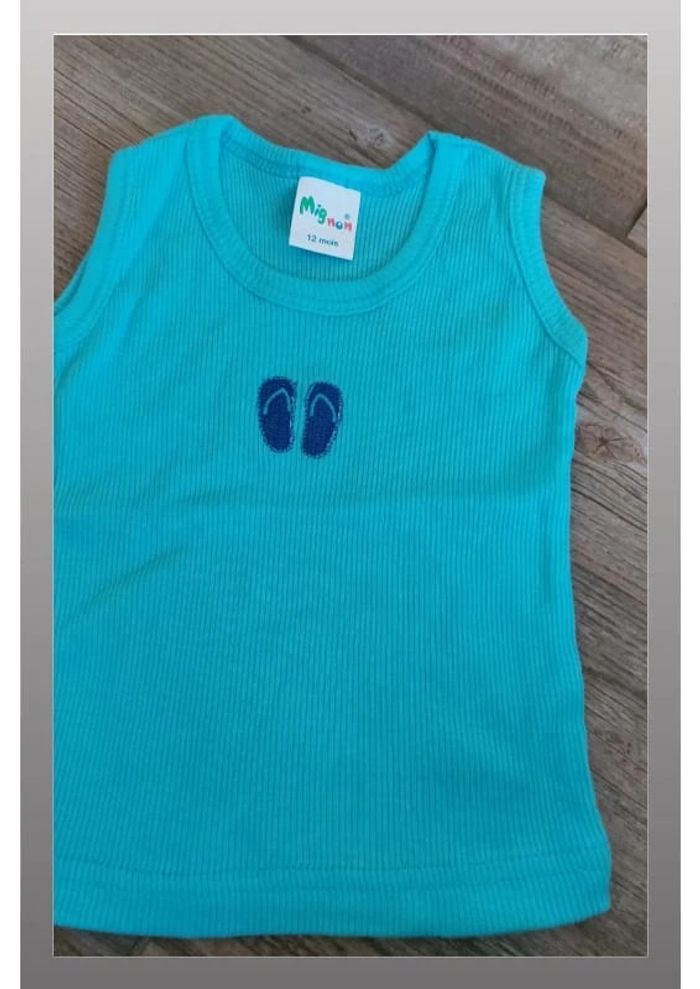 Débardeur turquoise mignon 12 mois