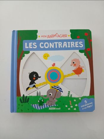 Livre d’éveil : Mon Anim’agier - Les Contraires (Éditions Auzou)