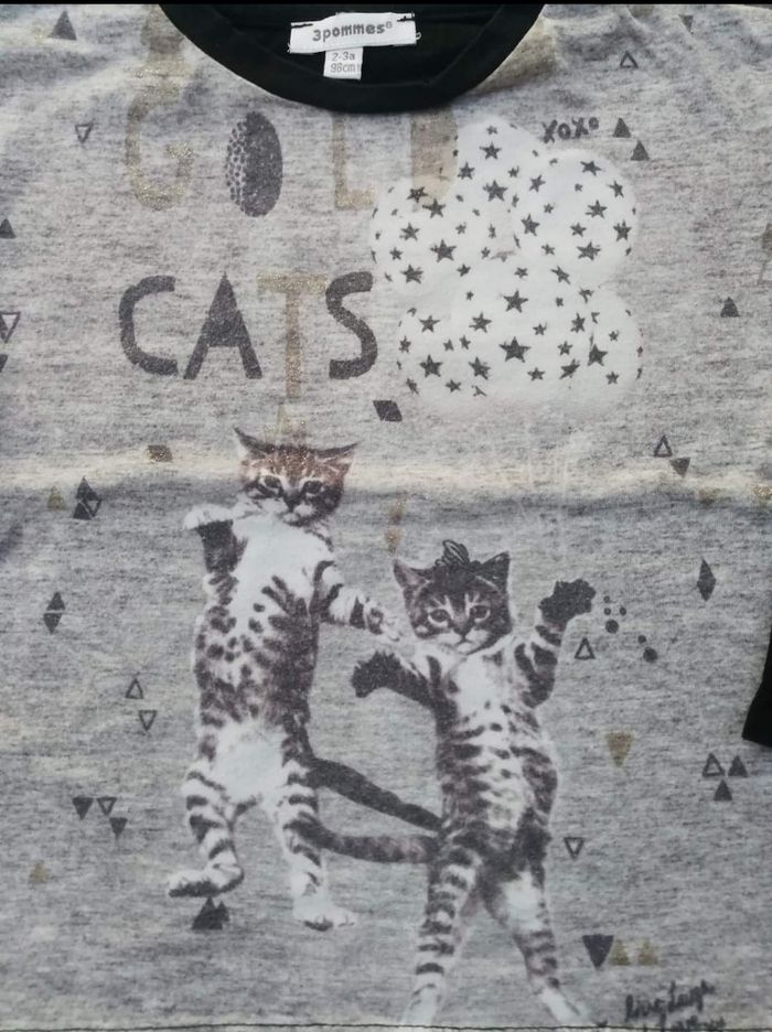 Tee-shirt ML 2-3 ans fille 3 pommes - photo numéro 3