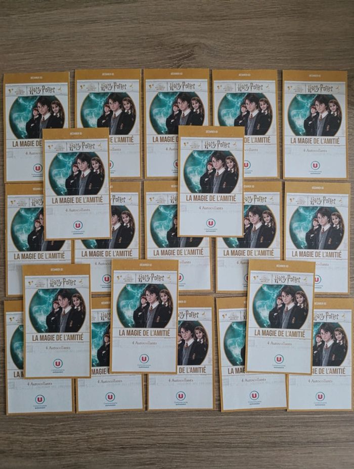Lot de Pochettes Super U Autocollants Harry Potter 2022