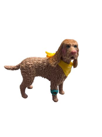 Figurine chien Cocker PVC 10 X 8 cm