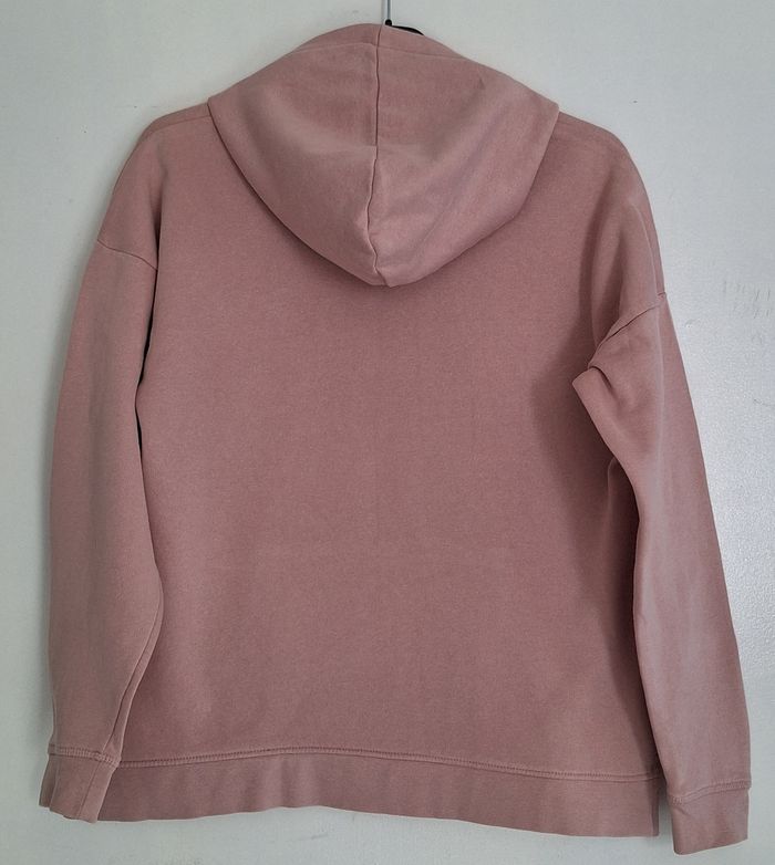 Sweat à capuche couleur unie rose - photo numéro 4