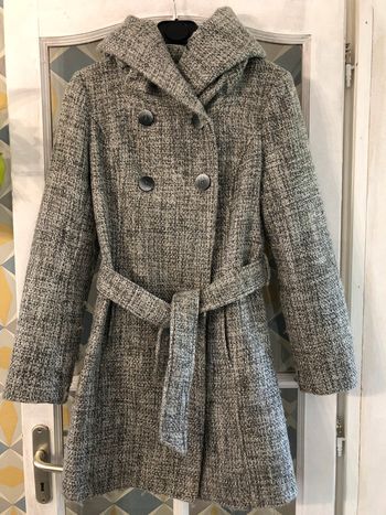 Manteau en laine camaïeu t. 38