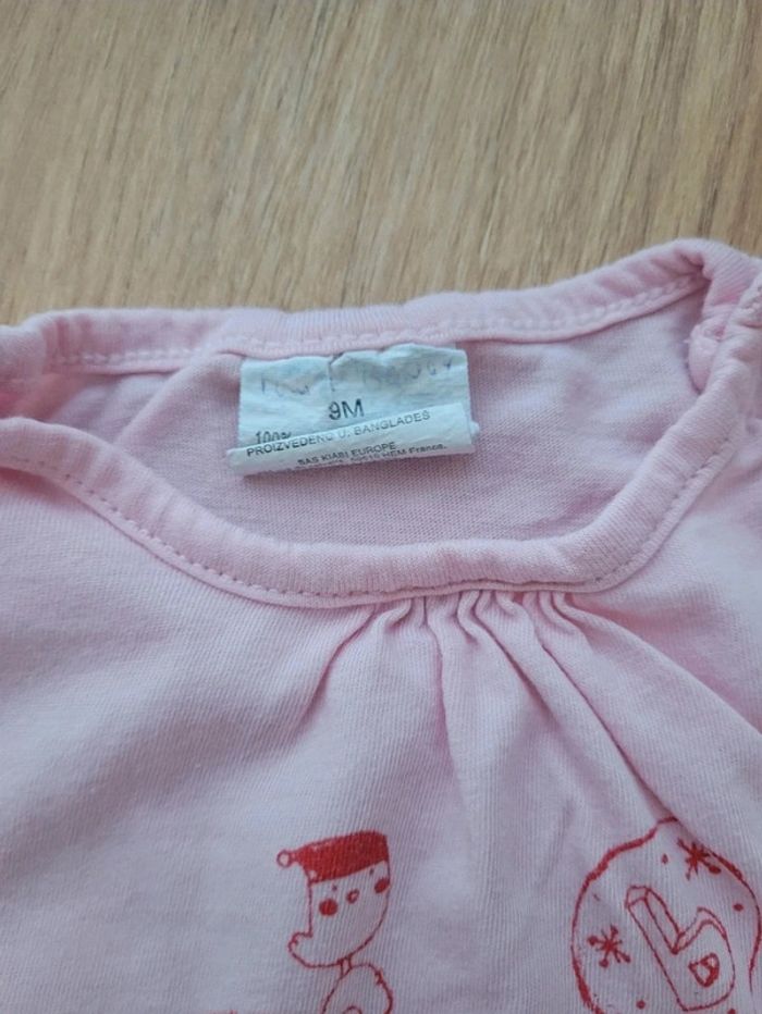 T-shirt fille 9 mois - photo numéro 2