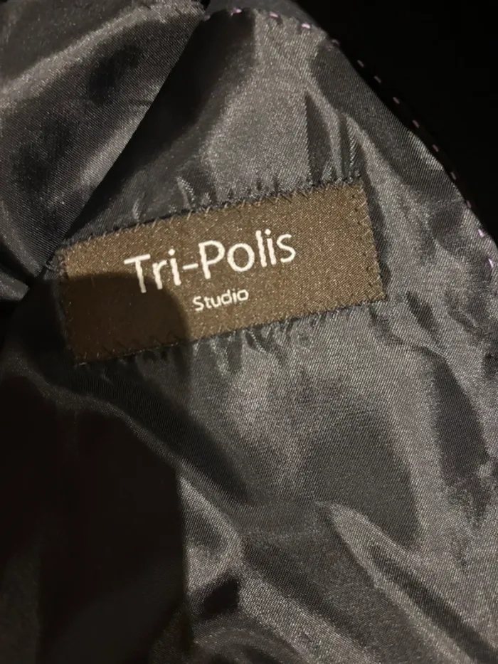Beau costume homme noir de marque Tri Polis taille 44-46 neuf jamais porté - photo numéro 5