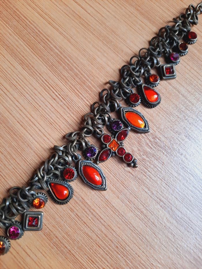 Bracelet métal breloque croix