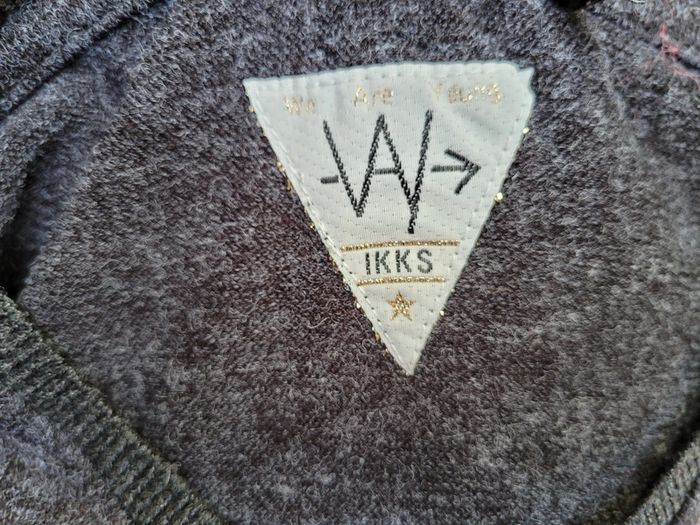 Superbe pull court gris anthracite IKKS, XS (12 ans) - photo numéro 5
