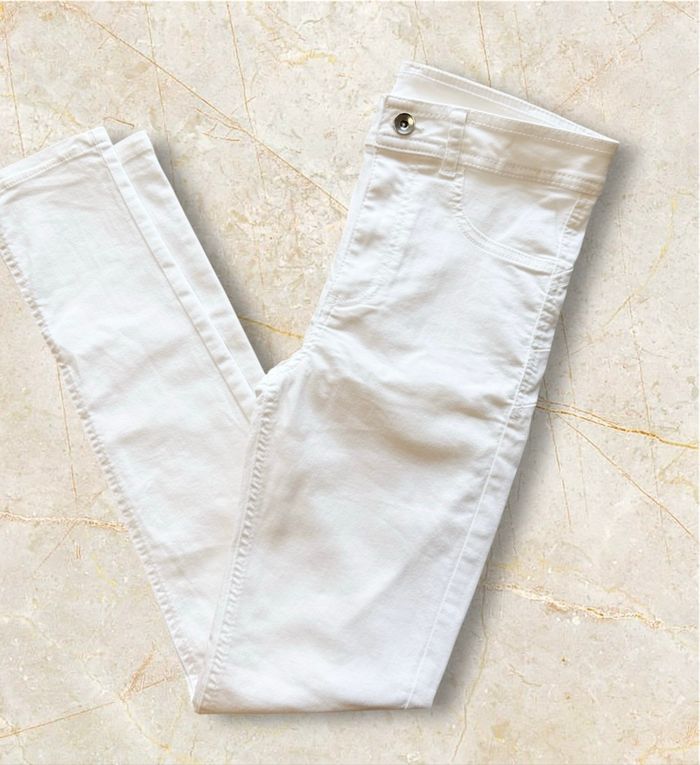 Jean slim taille haute blanc calzedonia taille 36 S