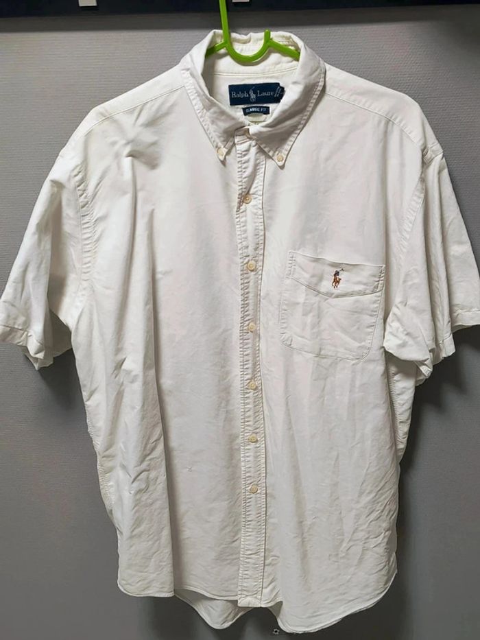 Chemise Ralph Lauren Classic Fit blanche – Vintage Y2K – Logo brodé – Coton haut de gamme - photo numéro 13