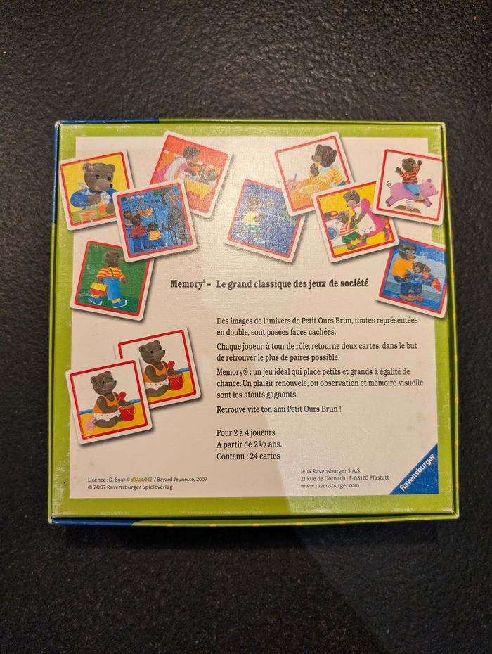 Jeu Memory Petit Ours Brun - photo numéro 7