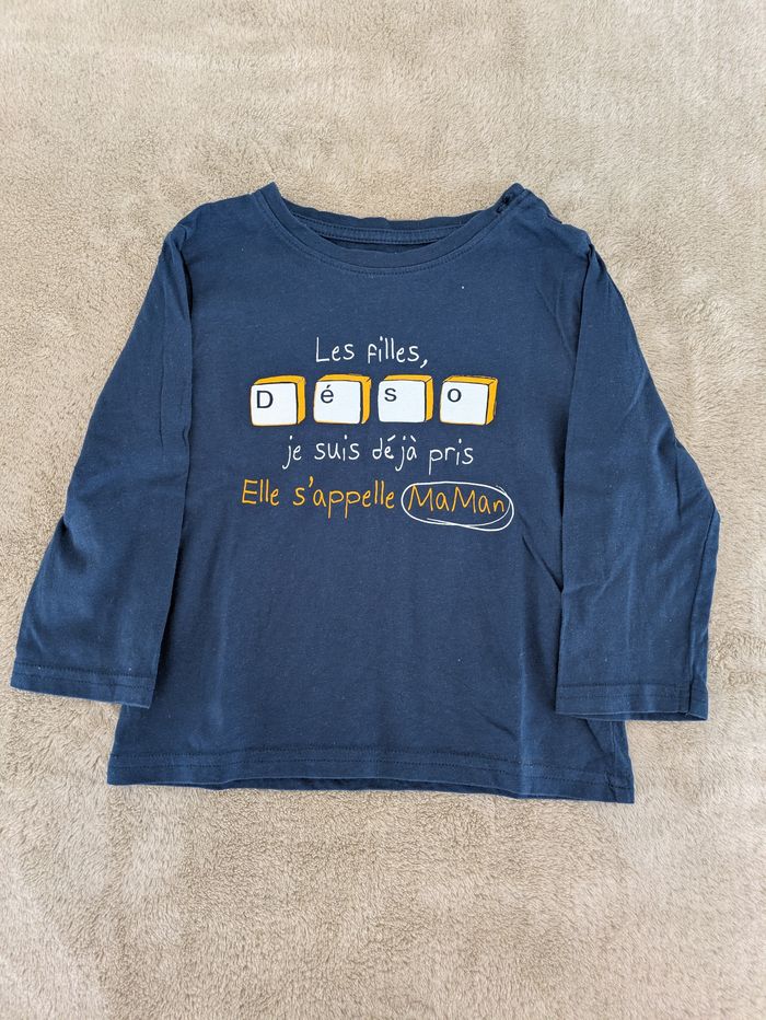 T-shirt Bleu Marine Gemo - 24 Mois