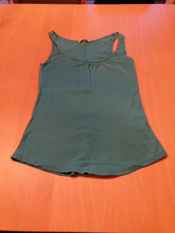 Débardeur bleu camaïeu