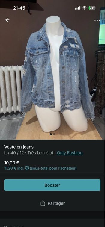 Veste en jeans 