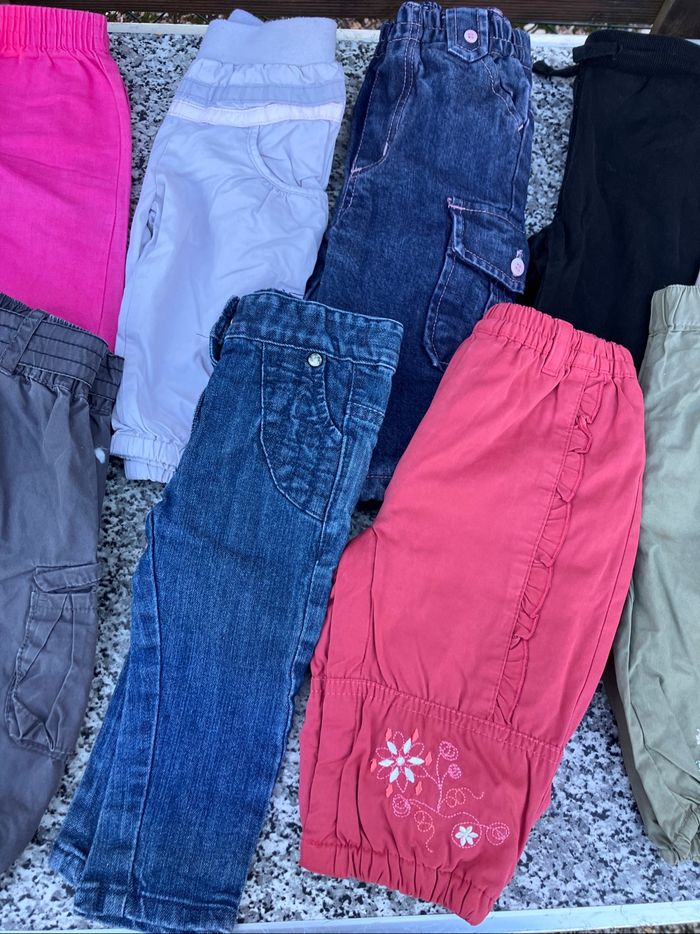 Lot de 12 pantalons taille 6 mois - photo numéro 3