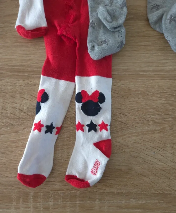 Lot 3 collants disney 6-9 mois - photo numéro 2