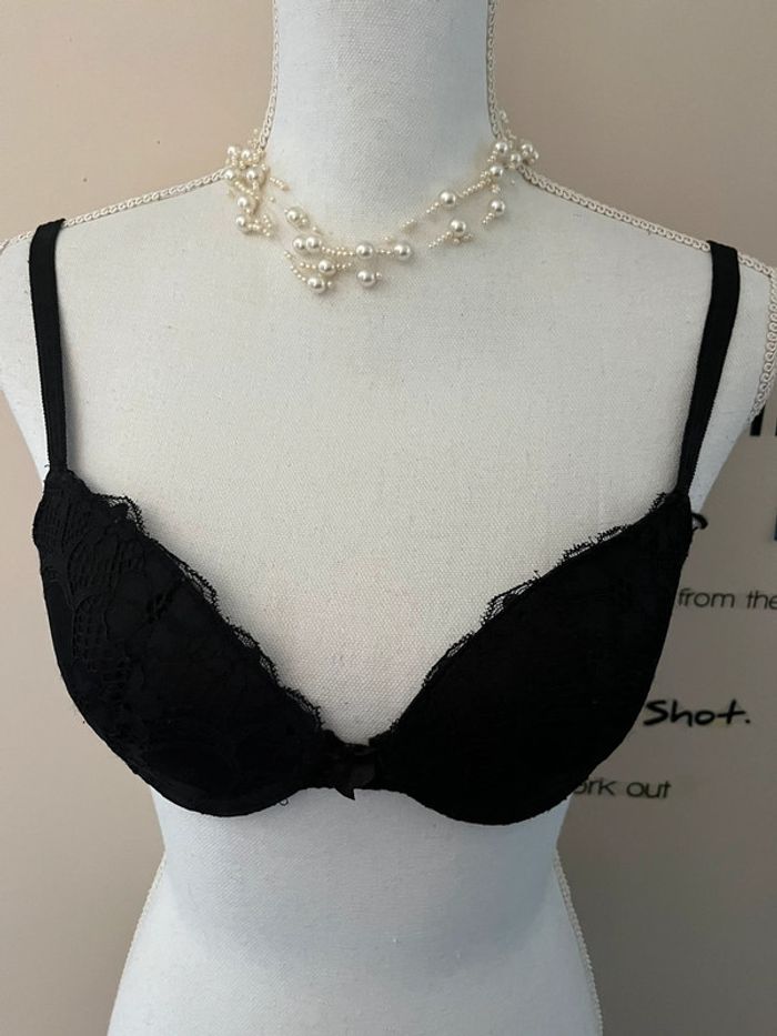 Lingerie dentelle noire taille 36 bonnet A - photo numéro 5