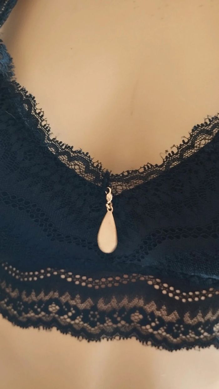 Soutien gorge croisé noir femme taille s/m bonnet b/c - photo numéro 6