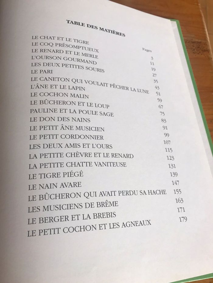 Livre « fables de toujours » - photo numéro 3